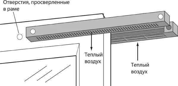 Рис 21 Оконный вентиляционный клапан перед установкой в верхней части окна - фото 1