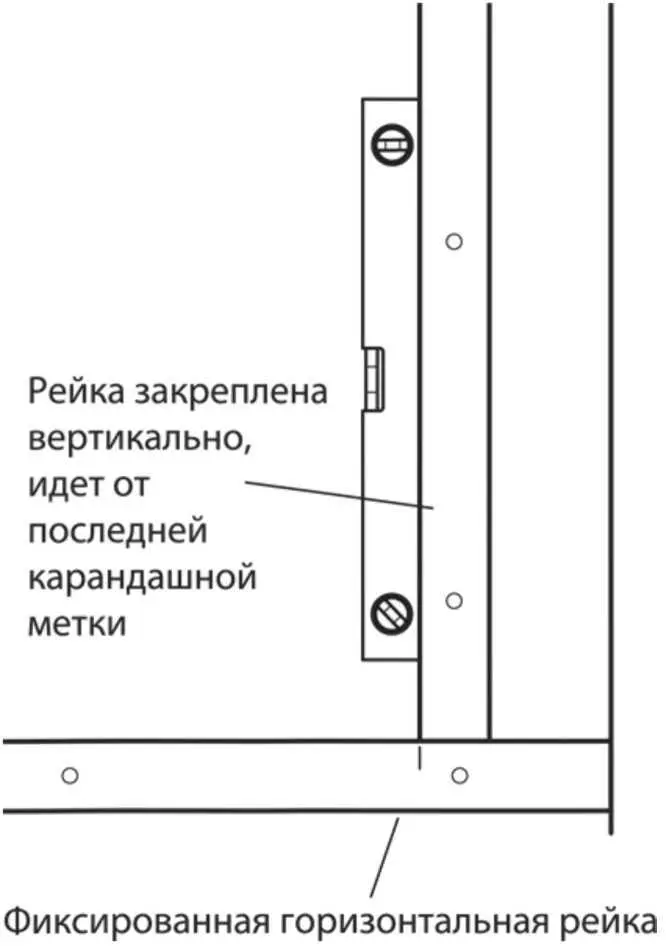 9Закрепив вертикальную рейку помните что ее тоже придется снимать так что - фото 149