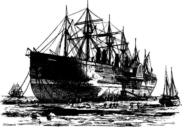 Колесновинтовой пароход ГрейтИстерн В 1842 году чтобы окончательно - фото 33