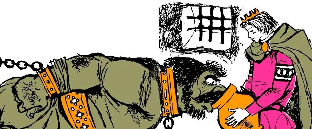Дал ему царевич ещё напиться и повернулся было к двери чтобы уйти но - фото 13