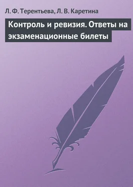 Людмила Терентьева Контроль и ревизия. Ответы на экзаменационные билеты обложка книги