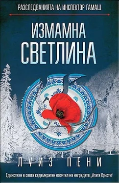 Луиза Пенни Измамна светлина обложка книги