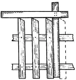 Рис 6 Шаблон для прибивания штакетника При закреплении штакетника удобно - фото 7