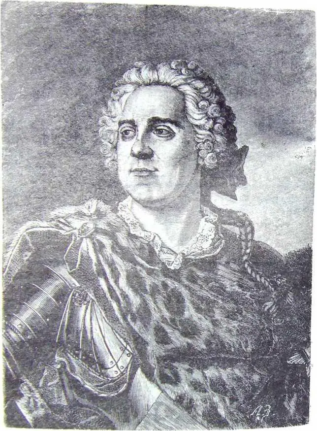 ГРАФЪ МОРИЦЪ САКСОНСКІЙ Съ современнаго гравированнаго портрета Вилля 1745 г - фото 4