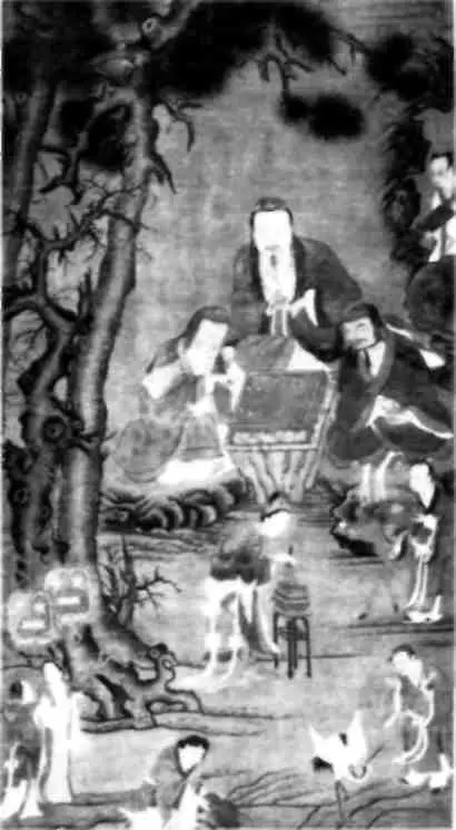 Картина времен династии Юань XIIIXIV века изображающая трех игроков в го - фото 29