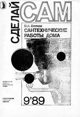 В. Волков Сантехнические работы дома (Сделай сам №09∙1989) обложка книги