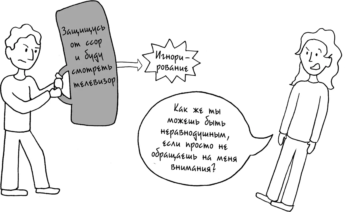 Этот человек пытается приостановить ссору отделяясь от партнера что по его - фото 189