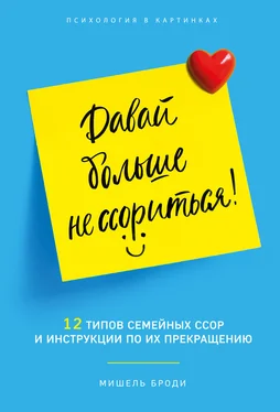 Мишель Броди Давай больше не ссориться. 12 типов семейных конфликтов и инструкция по их прекращению обложка книги