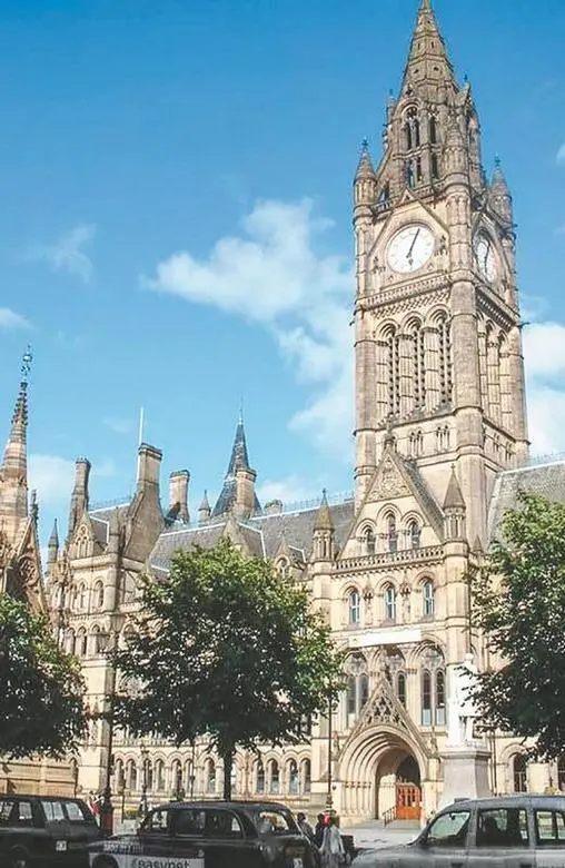Town Hall Manchester Англия 1869 Alfred Waterhouse Memorial Hall - фото 734