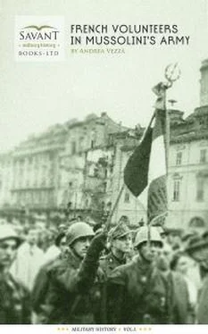Андреа Вецца Французские добровольцы в армии Муссолини обложка книги