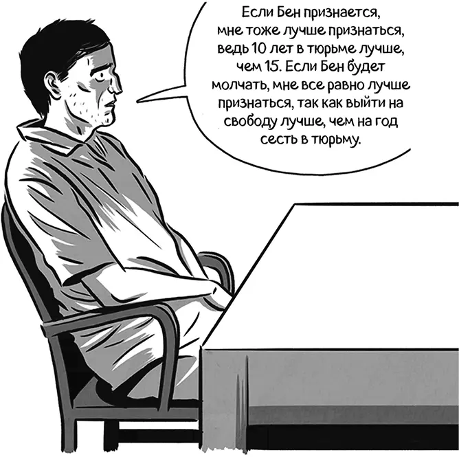 Точно так же и для Бена оптимальной стратегией было бы признание вне - фото 36