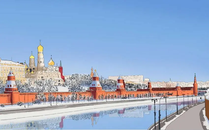 Вся компания бодрым шагом направлялась по белому хрустящему снегу к московскому - фото 3