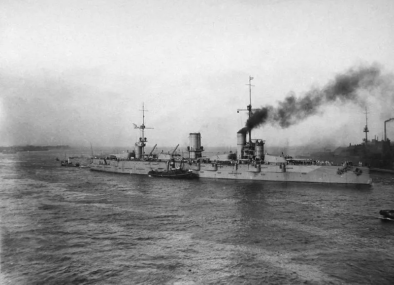 Линейный корабль Севастополь направляется в Кронштадт 15 сентября 1914 г - фото 38