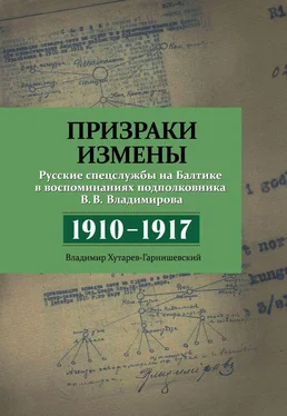 Владимир Владимиров Призраки измены. Русские спецслужбы на Балтике в воспоминаниях подполковника В. В. Владимирова, 1910–1917 гг. обложка книги