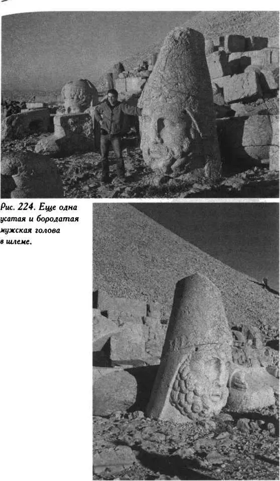 Рис 225 Усатая ибородатая мужская голова в шлеме Рис 221 - фото 213