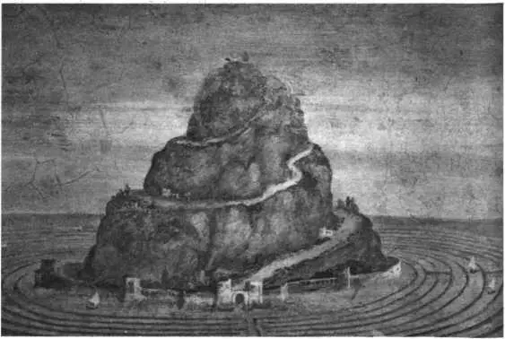 Рис 287Ъ Фрагмент фрески Гора Олимп с саркофагом на вершине окружена - фото 262