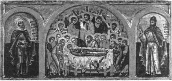 Рис 48 Успение Богоматери Христос держит на руках маленькую запеленутую - фото 51