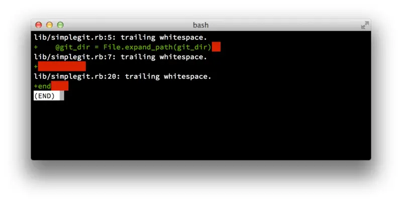 Рисунок 4 Вывод команды git diff check выполняя эту команду перед коммитом - фото 57