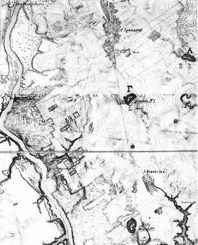 Северный отдел Гродненской укрепленной позиции Фрагмент плана 1890 г РГВИА На - фото 12
