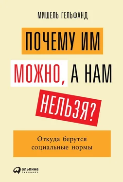 Мишель Гельфанд Почему им можно, а нам нельзя? Откуда берутся социальные нормы обложка книги