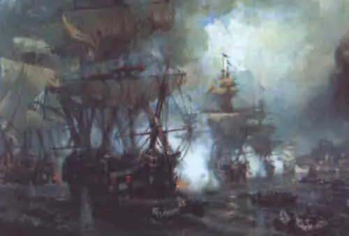 Штурм Корфу 18 февраля 1799 года Неизвестный художник XIX в Адмиральский - фото 87