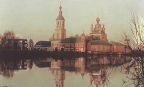 Санаксарский РождествоБогородичный мужской монастырь во время разлива реки - фото 94