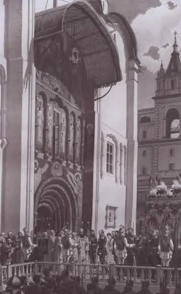 У входа в Успенский собор Кремля Май 1883 г Император Александр III Март - фото 26