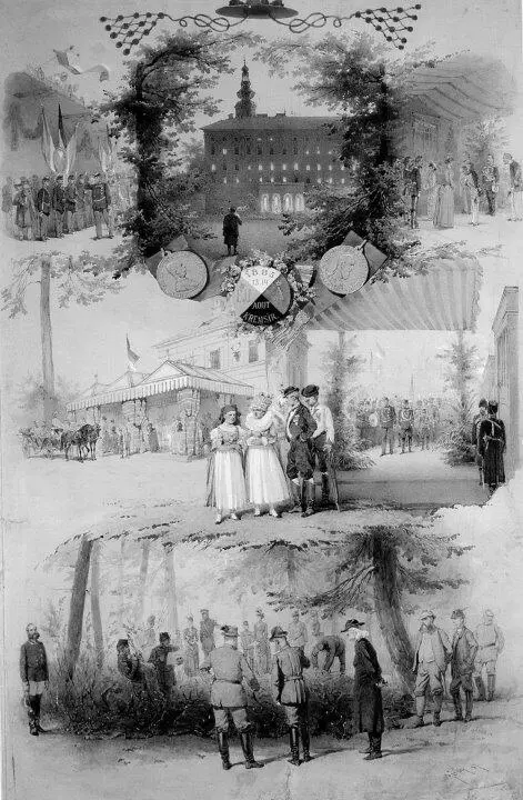 Встреча Александра III и австрийского императора Франца Иосифа в Кремзире в - фото 28