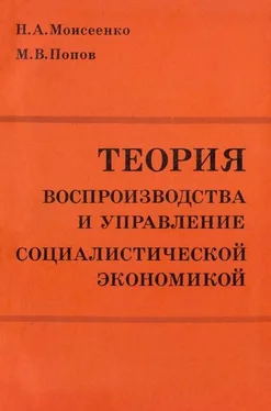 Михаил Попов Теория воспроизводства и управление социалистической экономикой обложка книги