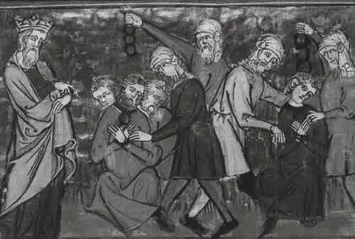 Саладин и пленные христиане Миниатюра XIII в 　 Взятие Иерусалима - фото 30