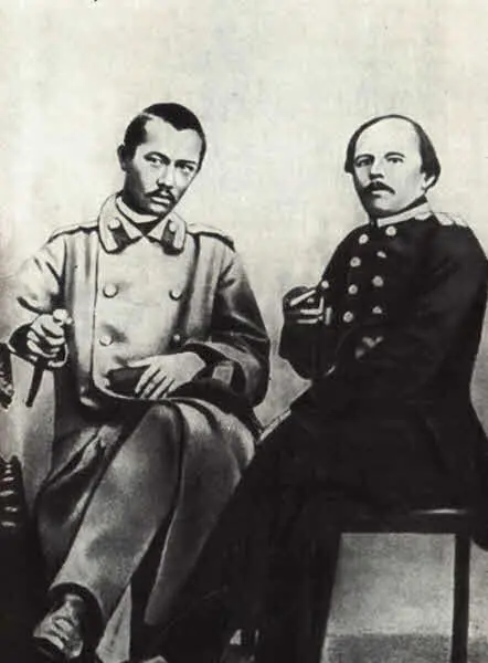 Ч Валиханов и Ф М Достоевский 1859 г Семипалатинск Каменная мечеть - фото 36