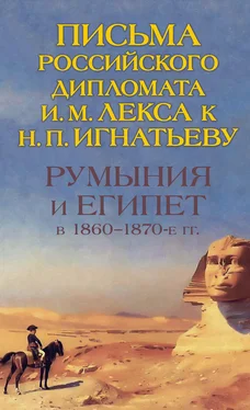 О. Петрунина Румыния и Египет в 1860-1870-е гг. Письма российского дипломата И. И. Лекса к Н. П. Игнатьеву обложка книги