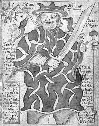 Один и его вороны из исландской рукописи XVIII в В скандинавской мифологии у - фото 21
