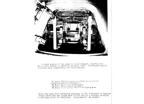 Командный модуль в котором Гриссом Чаффи и Уайт сгорели в январе 1967 Были - фото 39