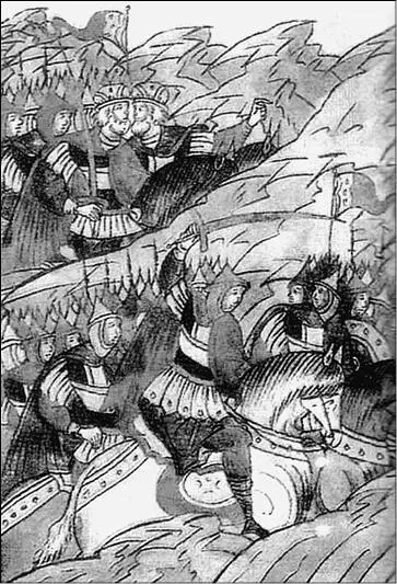 Липицкое сражение Миниатюра XVI в Князь Юрий Всеволодович см с 366 - фото 11
