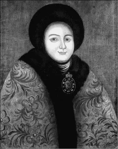 ЕФ Лопухина Парсуна XVII в Евдокия Федоровна Лопухина16691731 была - фото 154