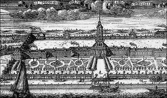 СвятоТроицкая АлександроНевская лавра Гравюра АФ Зубова 1717 г - фото 23