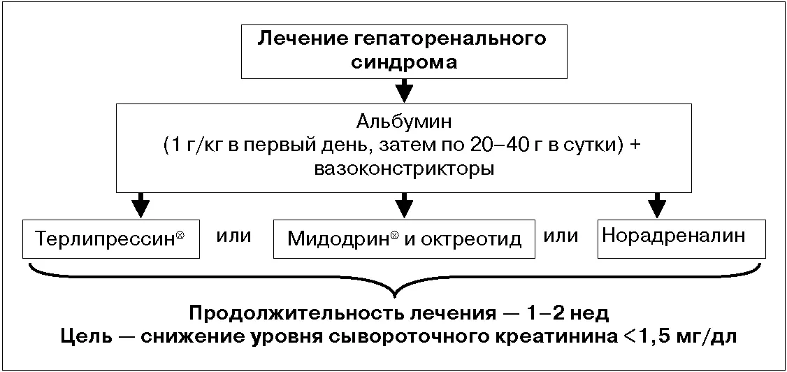 Рис 7 Схема ведения пациентов с гепаторенальным синдромом по А Cаrdenаs В - фото 7