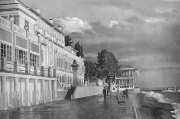 Санаторий Кавказская Ривьера Санатории городакурорта Гагра 1940 год А - фото 8