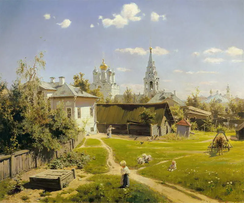 В Д Поленов Московский дворик 1878 В Д Поленов Бабушкин сад - фото 13