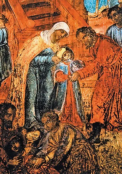 Фрагмент фрески Убиение царевича Дмитрия Церковь Дмитрия на Крови в Угличе - фото 16