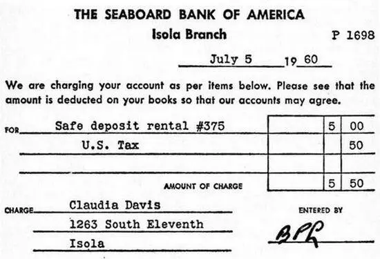She rented a safedeposit box the same day she opened the new checking - фото 2