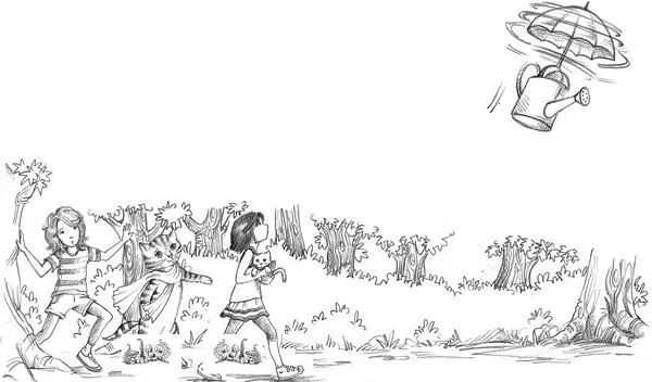 As they pushed through the bushes the kittens ears twitched and she gave a - фото 46