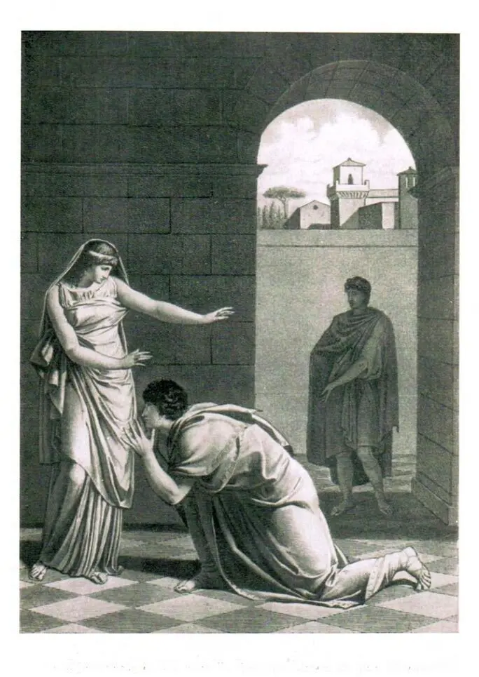 Британик д III явл 7 Гравюра Вьеля по рис Шоде ЯВЛЕНИЕ ВОСЬМОЕ - фото 3