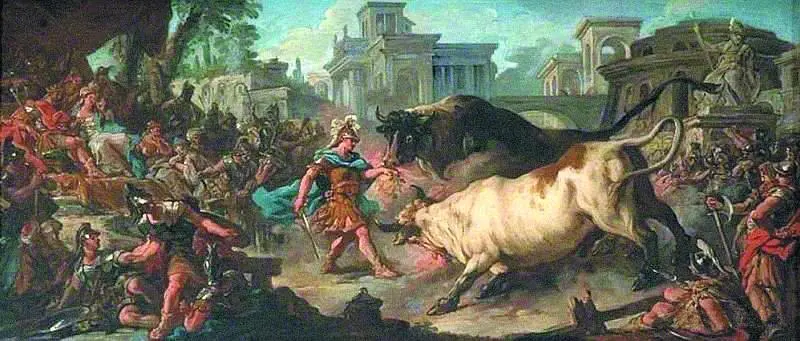 Ясон укрощающий быков Ээта Жан Франсуа де Трой 1742 Фонд Хенри Барбера - фото 30