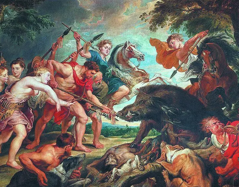 Охота на Калидонского вепря Питер Пауль Рубенс 1617 Kunsthistorisches - фото 34