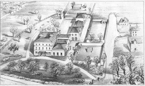 Engraving of Road Hill House in 1860 birdseye view Engraving of Road Hill - фото 22