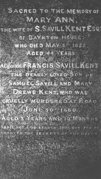 Gravestone in East Coulston churchyard Wiltshire That month according to - фото 28