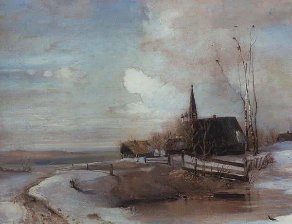 А К Саврасов Ранняя весна 1880е гг А К Саврасов Село Волынское - фото 51
