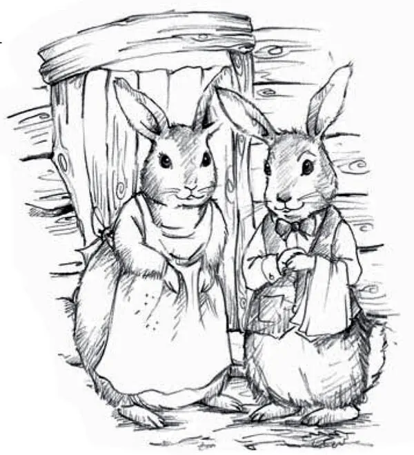 Running out behind them came a young rabbit with a purple ribbon around her - фото 14